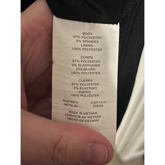 Motherhood Maternity Black Knit Sheath Dress 3/4 Sleeve Size S - Picture 6 of 7